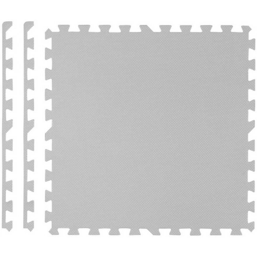 Didelis putplasčio dėlionių kilimėlis Ricokids 60x60 cm 4 vnt. pilka – 3