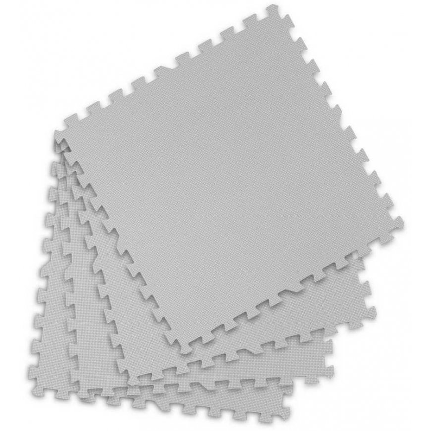 Didelis putplasčio dėlionių kilimėlis Ricokids 60x60 cm 4 vnt. pilka – 4