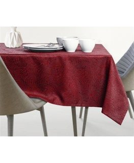 AmeliaHome TCLOTH/AH/GAIA/BRD/CLARET/140X140