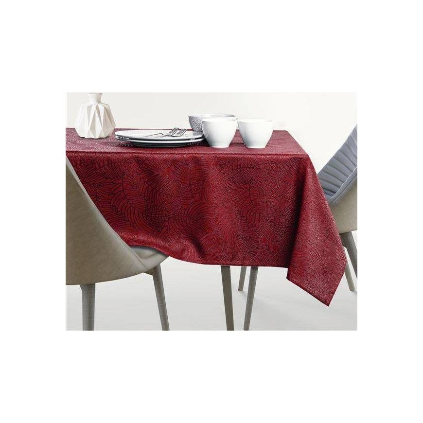 AmeliaHome TCLOTH/AH/GAIA/BRD/CLARET/140X140