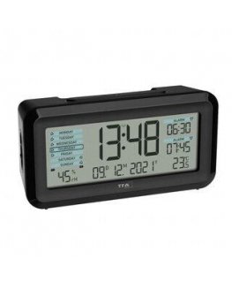 TFA 60.2562.01.GB – Radio-controlled digital alarm clock with automatic lighting BOXX2