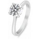 Brilio Silver Silver engagement ring with clear cubic zirconia RI147W