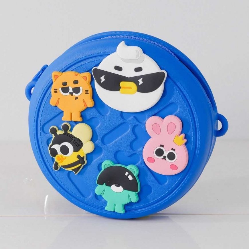 Blue PICOCICI Kids Round Bag K36 blue – 5