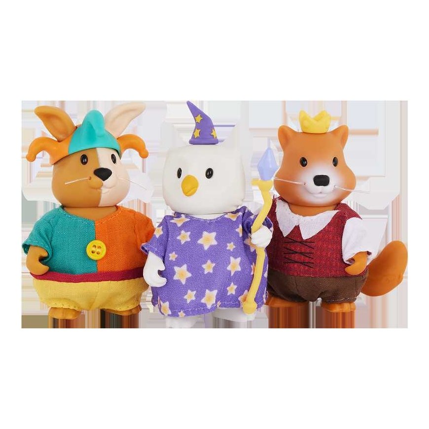 LI'L WOODZEEZ Kuninglikud Sõbrad Juokdarys, Burtininkas ja Princas komplekt, WZ6844D – 2