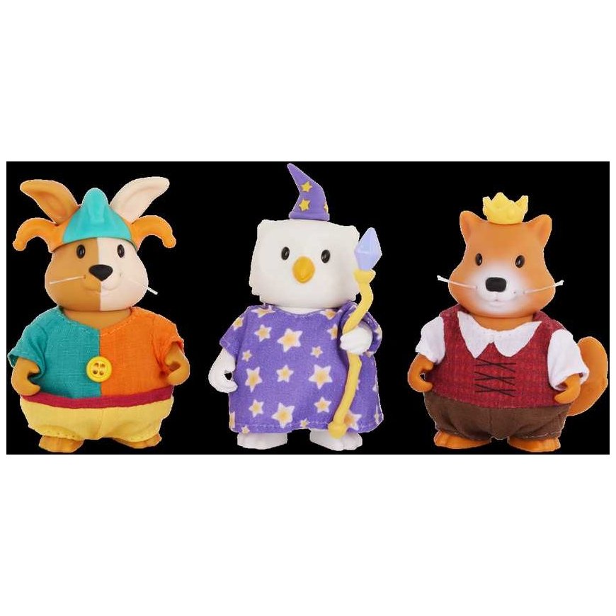 LI'L WOODZEEZ Kuninkaalliset Ystävät - Leikkijä, Taikuri ja Prinssi -setti, WZ6844D – 3