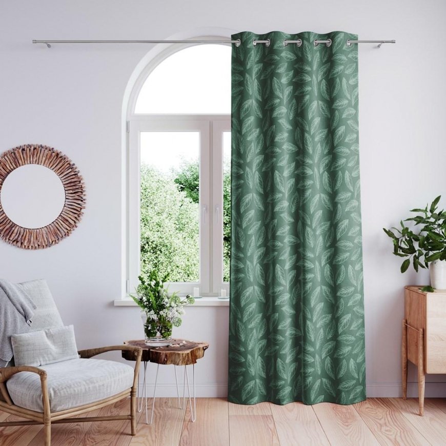 Yöverho AmeliaHome CALM 140x250 cm, renkaat, väri: vihreä – 2