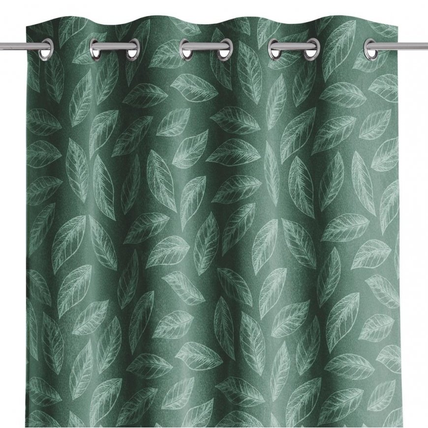 Yöverho AmeliaHome CALM 140x250 cm, renkaat, väri: vihreä – 3
