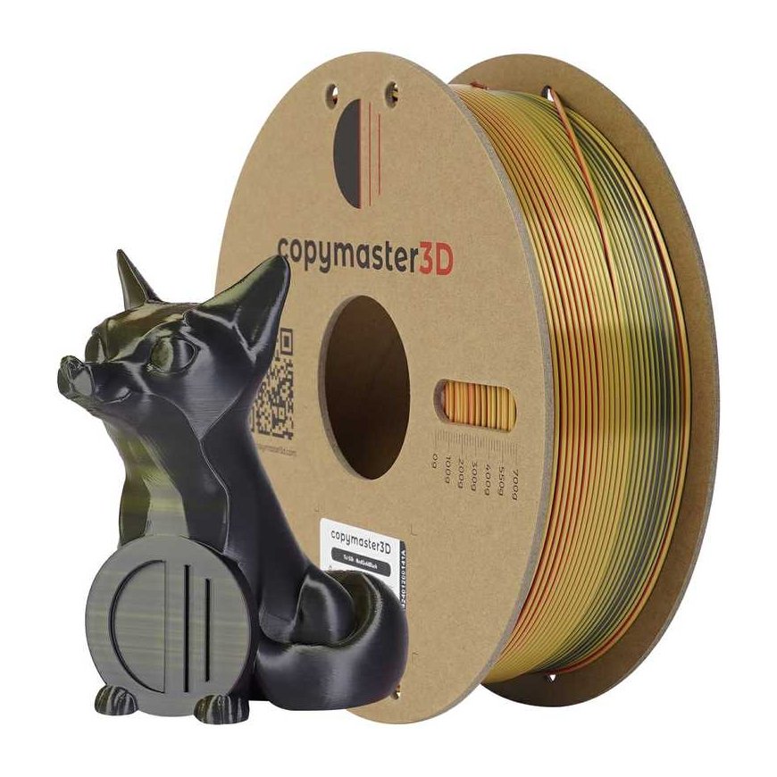Copymaster3D Tri-Silk 1,75mm 1kg - Aukso/Kupros/Juodas