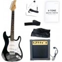 Sähkökitarra V-TONE ESST39 BK 4/4 stratocaster Sähkökitarra V-TONE ESST39 BK 4/4 stratocaster