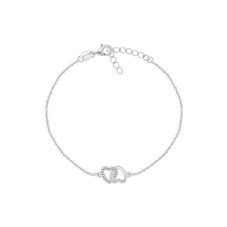 Brilio Silver Brilio Silver Charming silver heart bracelet BRC138W