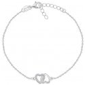 Brilio Silver Brilio Silver Charming silver heart bracelet BRC138W Brilio Silver Brilio Silver Charming silver heart bracelet BRC138W