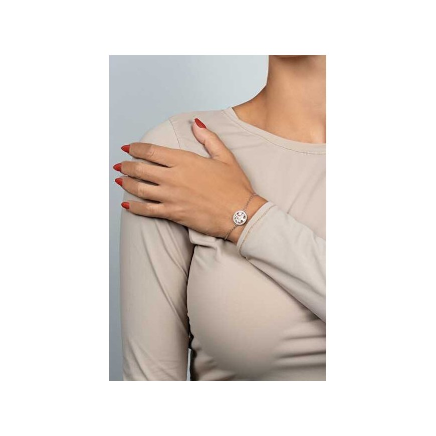 Brilio Silver Brilio Silver Charming silver heart bracelet BRC138W – 2