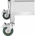 Royal Catering Maitinimo serviravimo vežimėlis 2 lentynos 80 x 57 cm iki 100 kg