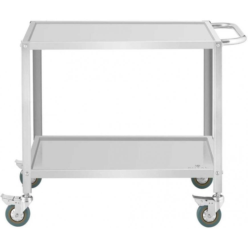 Royal Catering Maitinimo serviravimo vežimėlis 2 lentynos 80 x 57 cm iki 100 kg – 5