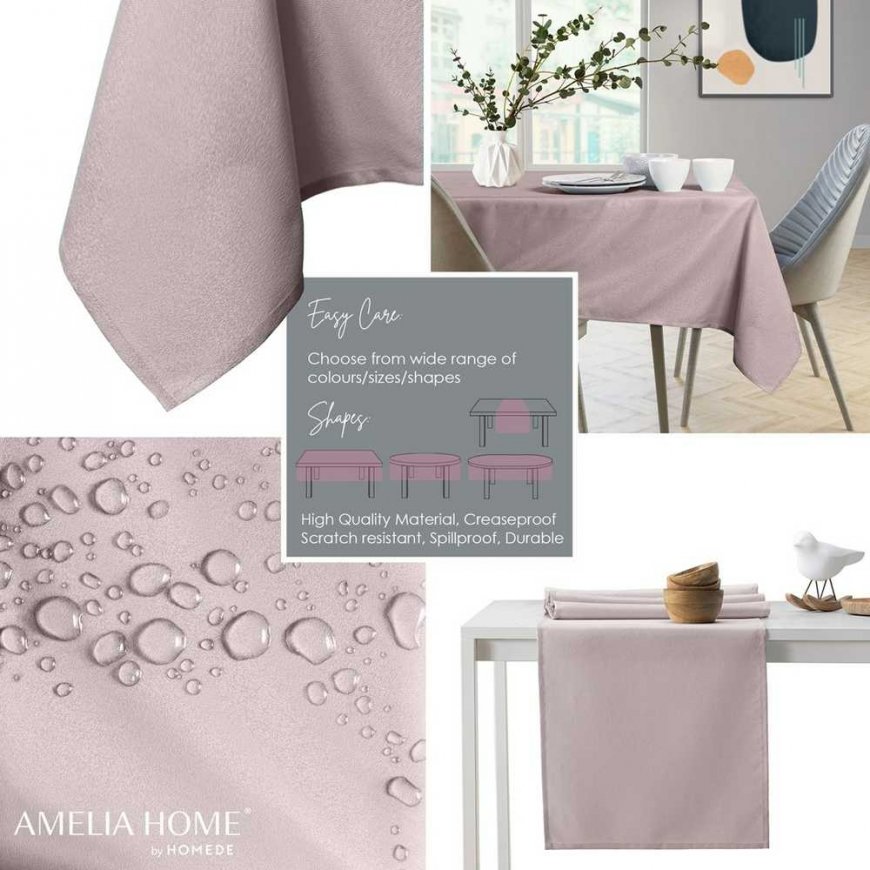 Staltiesė Empire pudra roosa lihtne klassikaline 100 ring AmeliaHome – 4