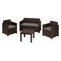 KETER Alabama outdoor furniture set, brown KETER Alabama outdoor furniture set, brown