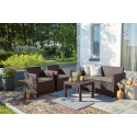 KETER Alabama outdoor furniture set, brown KETER Alabama outdoor furniture set, brown