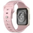 UNIQ dirželis Stride Apple Watch Series1/2/3/4/5/6/7/8/9/SE/SE2 38/40/41mm FKM guminis dirželis rožinė/pale UNIQ dirželis Stride Apple Watch Series1/2/3/4/5/6/7/8/9/SE/SE2 38/40/41mm FKM guminis dirželis rožinė/pale