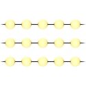 Orno Garlanda lighting, 15 x 1 W, 15 x 60 lm, 2500 K, 10.5 m