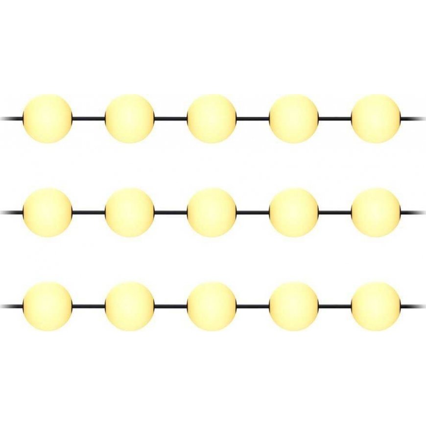 Orno Garlanda lighting, 15 x 1 W, 15 x 60 lm, 2500 K, 10.5 m – 2