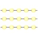 Orno Garlanda lighting, 15 x 1 W, 15 x 60 lm, 2500 K, 10.5 m