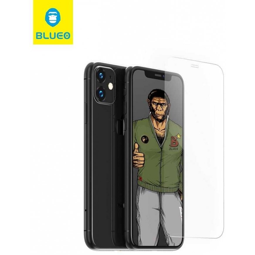 Blueo 5D Mr. Monkey Glass - tarkoitettu Samsung Galaxy A14 4G / A14 5G musta (Strong Lite) – 2