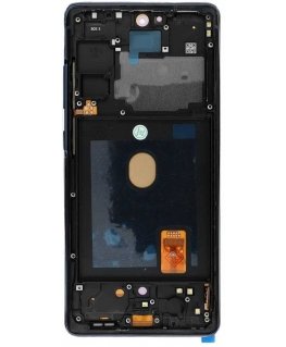 FixCell LCD ekranas, skirtas SAMSUNG S20 FE OLED su tamsiai mėlynu rėmeliu
