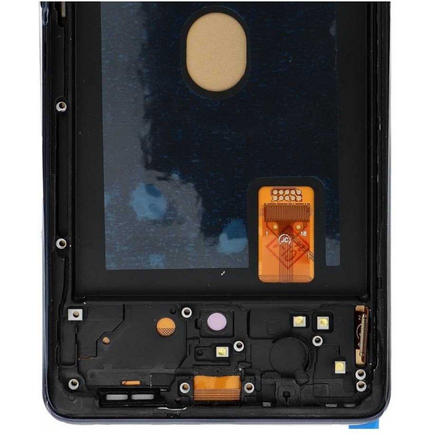 FixCell LCD screen designed for SAMSUNG S20 FE OLED with a dark blue frame. – 3