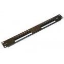 19" patch panel XtendLan 16port, UTP, Cat5E, 30 µm, double terminal block, black 19" patch panel XtendLan 16port, UTP, Cat5E, 30 µm, double terminal block, black