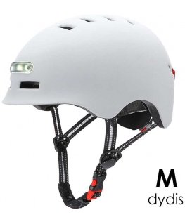 Beaster Scooter Kypärä Beaster BS02HWM, M-koko, valkoinen, LED-valoilla