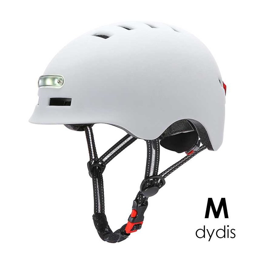 Beaster Scooter Helmet Beaster BS02HWM, Size M, white, with LED lights