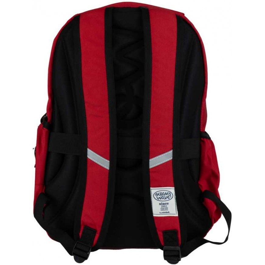 Oceans Wave Backpack OCW with zippers, red 45.5x35x20 cm – 2