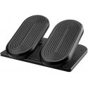 Ergonomic footrest, FOOTPODIUM black, plastic, ULTRADESK