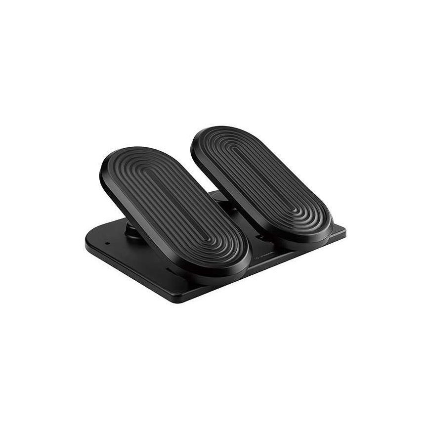 Ergonomiška kojų atrama, FOOTPODIUM juoda, plastikinė, ULTRADESK – 2