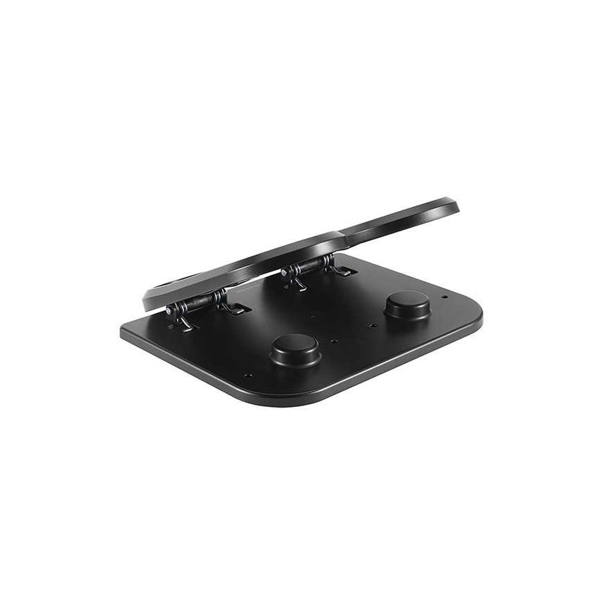 Ergonomiline jala tugi, FOOTPODIUM must, plastmassist, ULTRADESK – 5