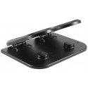 Ergonomic footrest, FOOTPODIUM black, plastic, ULTRADESK