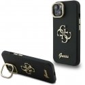 Guess PU Grained 4G Logo Stand Case for Apple iPhone 13 in black color Guess PU Grained 4G Logo Stand Case for Apple iPhone 13 in black color