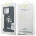 Чехол Guess PU Grained 4G Logo Stand Camera Frame для Apple iPhone 13 черного цвета Чехол Guess PU Grained 4G Logo Stand Camera Frame для Apple iPhone 13 черного цвета