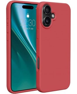 Силиконовый чехол Telforceone для Apple iPhone 16 Plus 6.7" малиновый