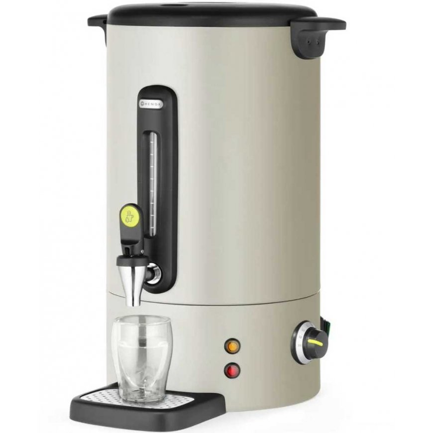 Hendi Hot wine water boiler with tap, drip collection tray, 16 l, 1650 W - light gray – 3