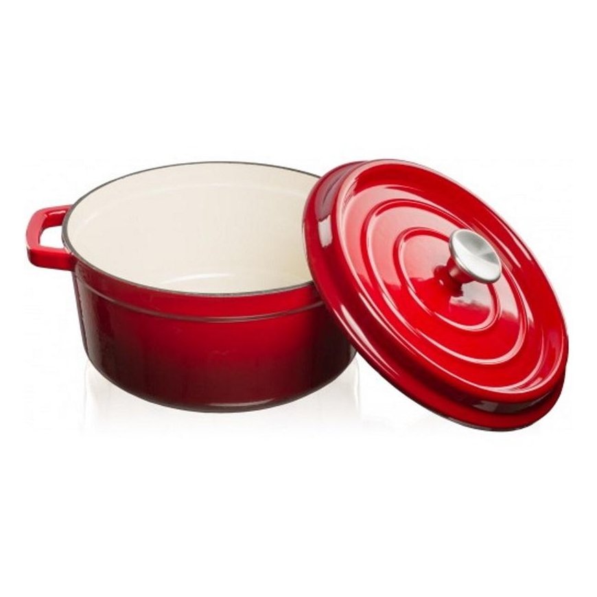 Grandfeu red pot, 4.7L with lid – 3