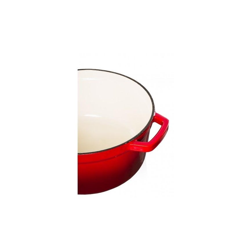 Grandfeu red pot, 4.7L with lid – 4