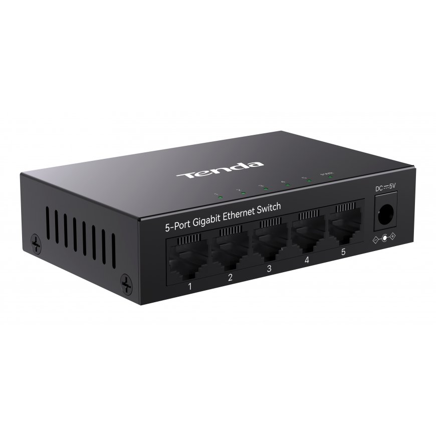 Tenda TEG1005M network switch Unmanaged L2 Gigabit Ethernet (10/100/1000) Black – 2