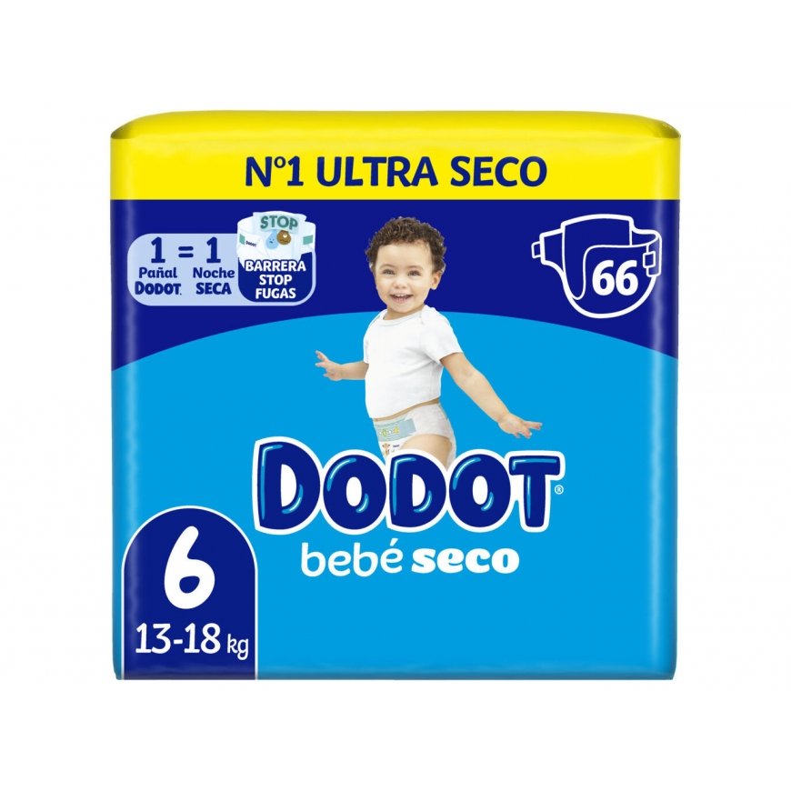 DODOT STAGES size 6 diapers 13-18 kg 66 units