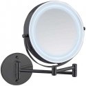 Wenko LUMI wall-mounted LED cosmetic mirror, installation without drilling Wenko LUMI wall-mounted LED cosmetic mirror, installation without drilling