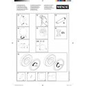 Wenko LUMI wall-mounted LED cosmetic mirror, installation without drilling Wenko LUMI wall-mounted LED cosmetic mirror, installation without drilling