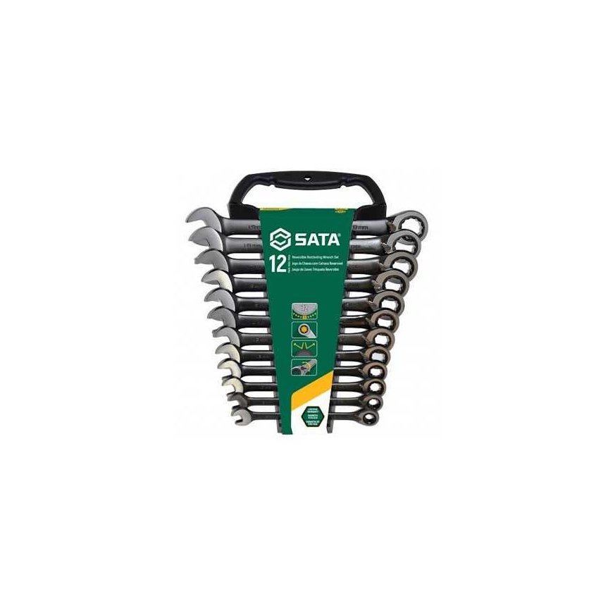Sata ST08044B Socket Wrench Set 8-19 mm 12 pcs.