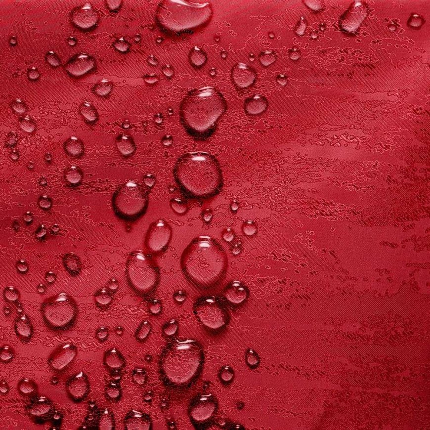 Tablecloth Vesta burgundy pressed modern 115x300+35x300 AmeliaHome – 3