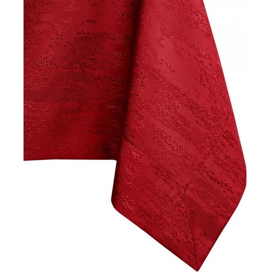 Tablecloth Vesta burgundy pressed modern 115x300+35x300 AmeliaHome – 4