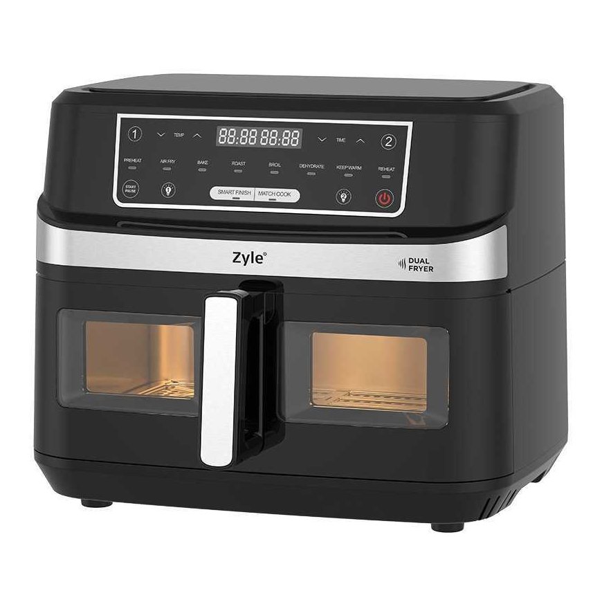 Аэрогриль Zyle Dual Air Fryer 2 в 1 ZY551AF, 10 л